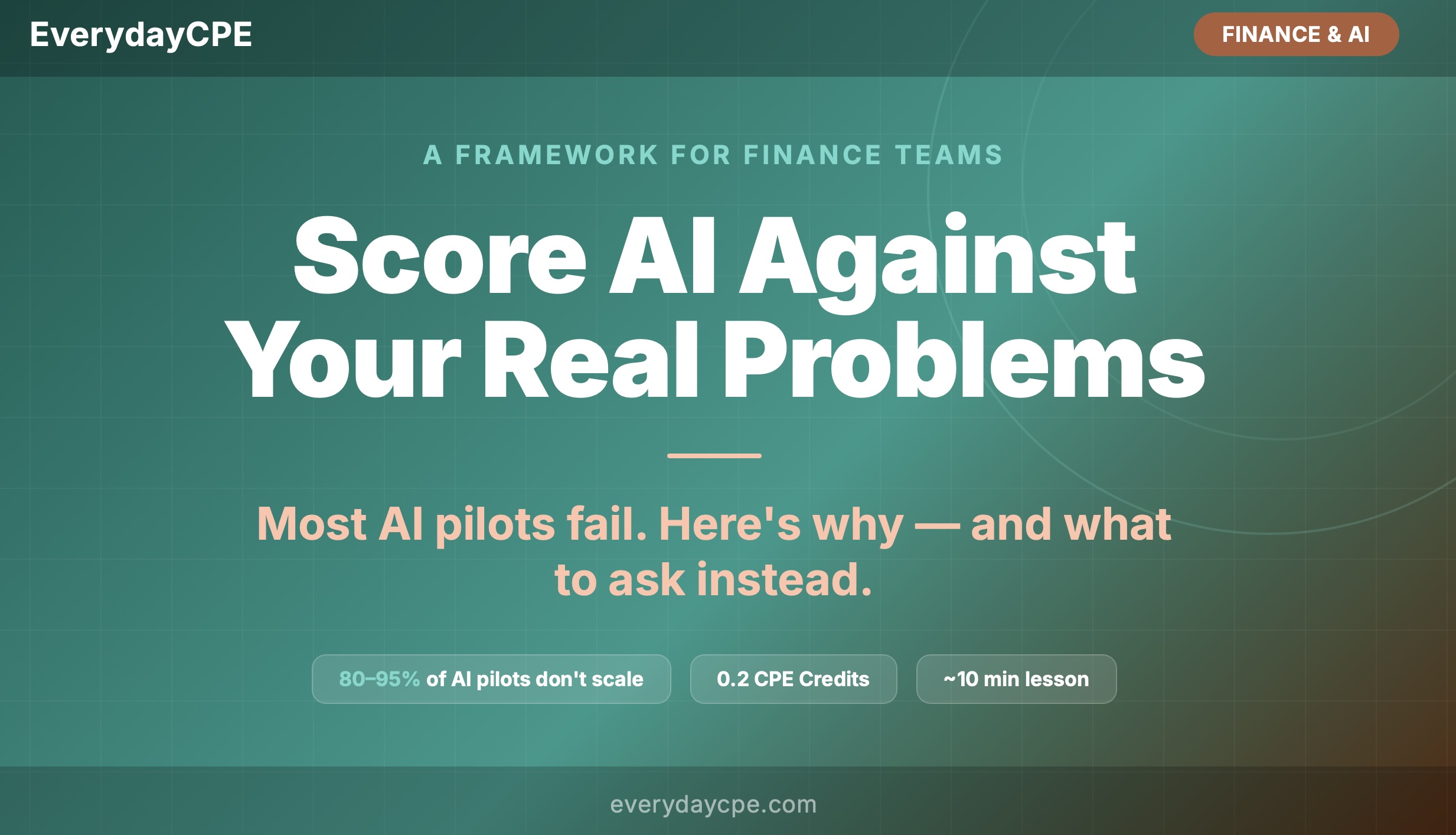 Score AI Against Your Real Problems