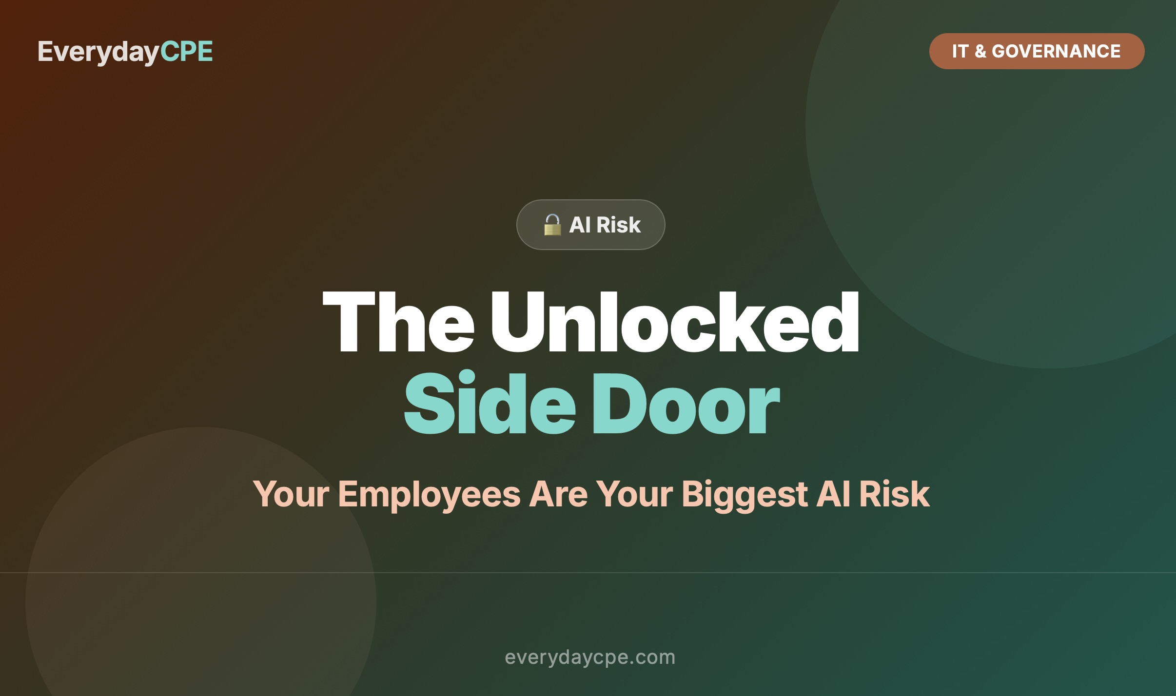 The Unlocked Side Door