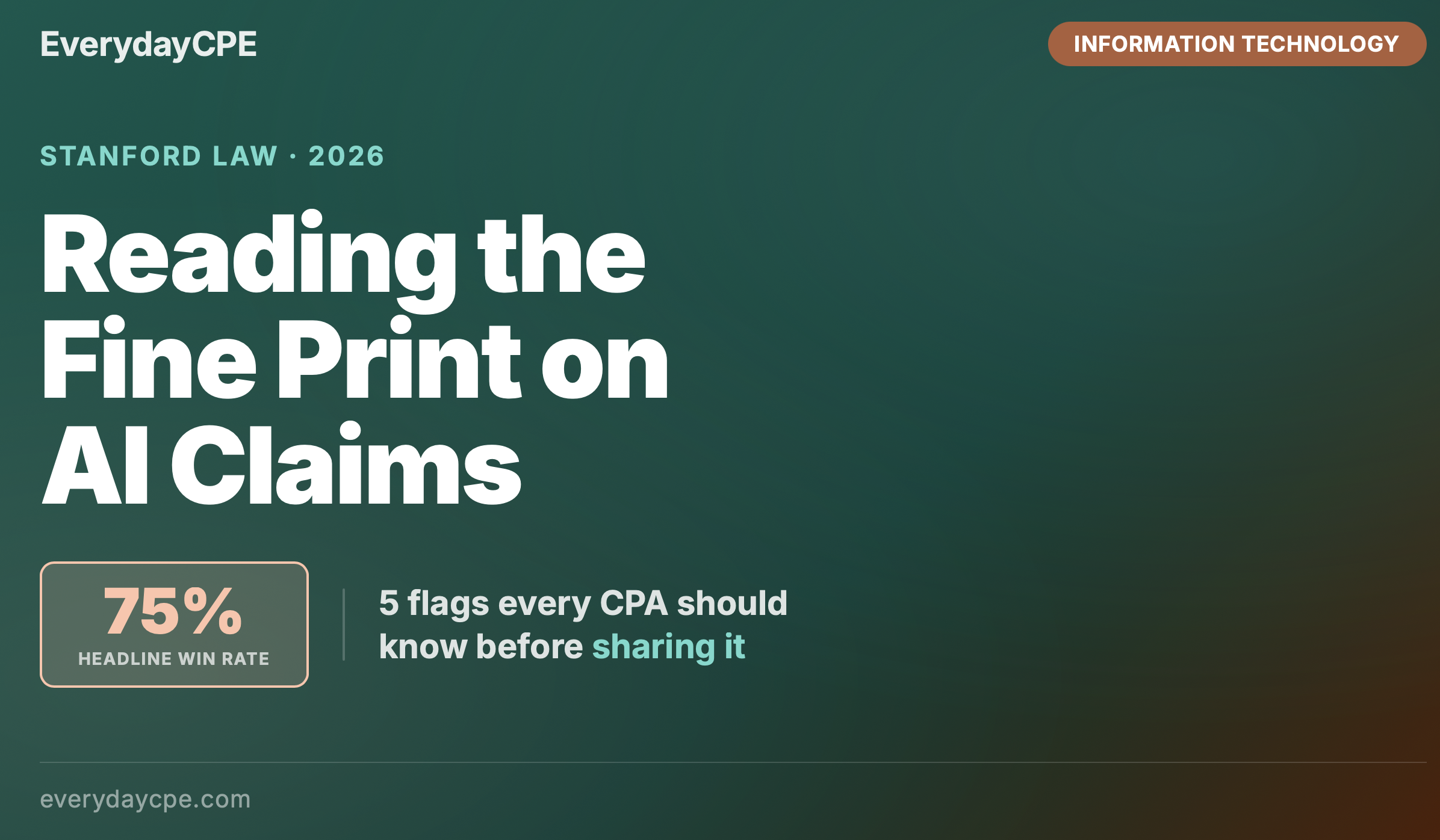 Reading the Fine Print on AI Claims