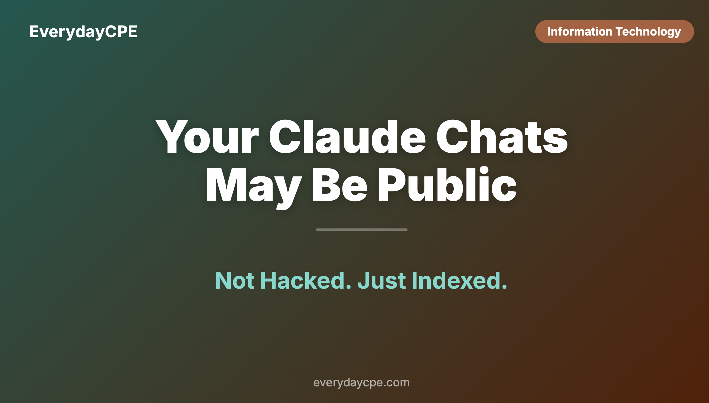 Your Claude Chats May Be Public