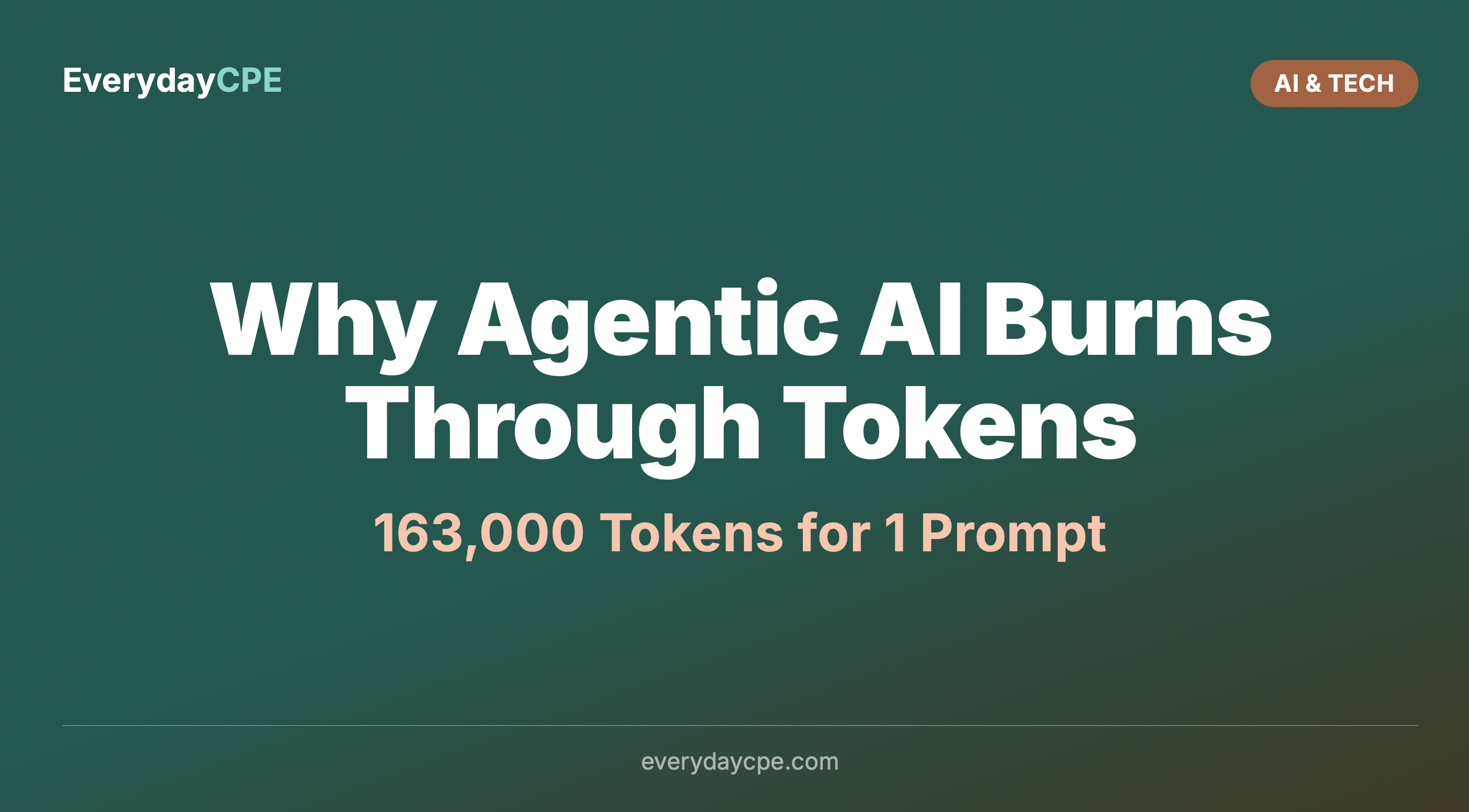 Why Agentic AI Burns Through Tokens So Much Faster