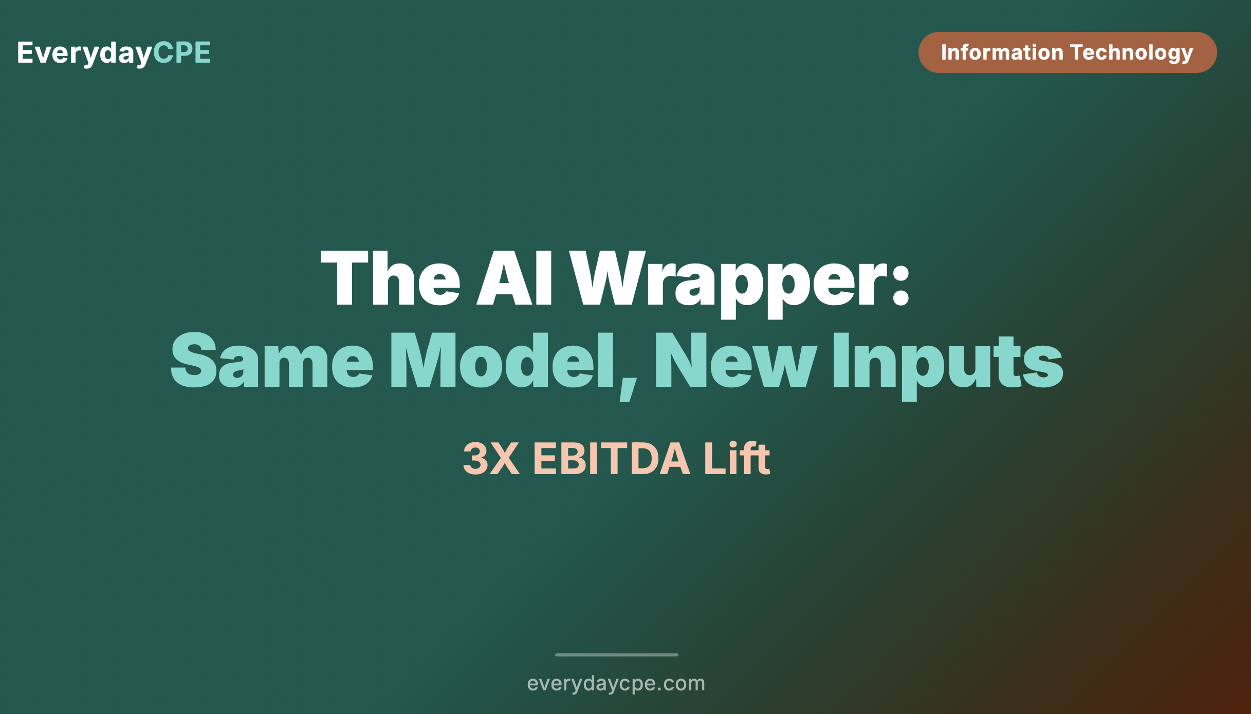 The AI Wrapper: Same Model, New Inputs
